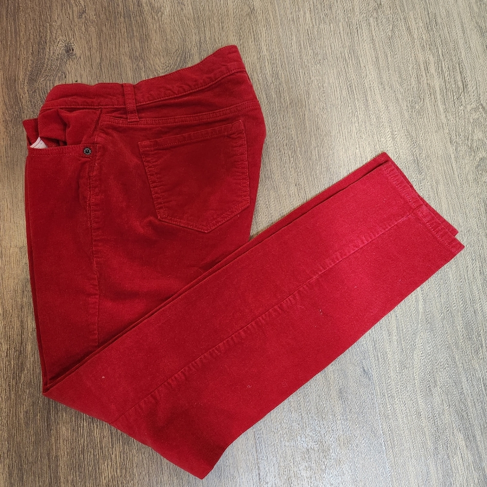 OLD NAVY SIZE 10 RED CORDUROY PANTS